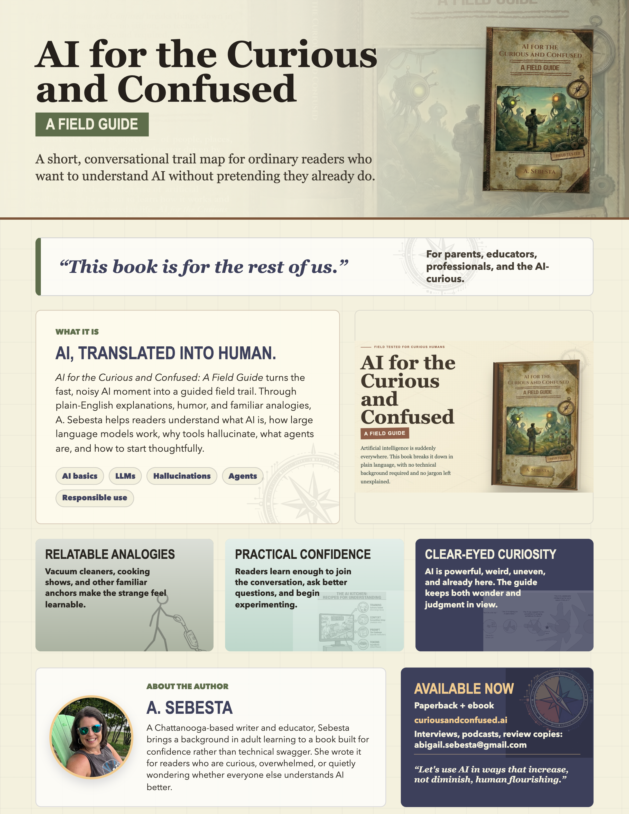 Preview of the AI for the Curious and Confused infographic press kit add-on